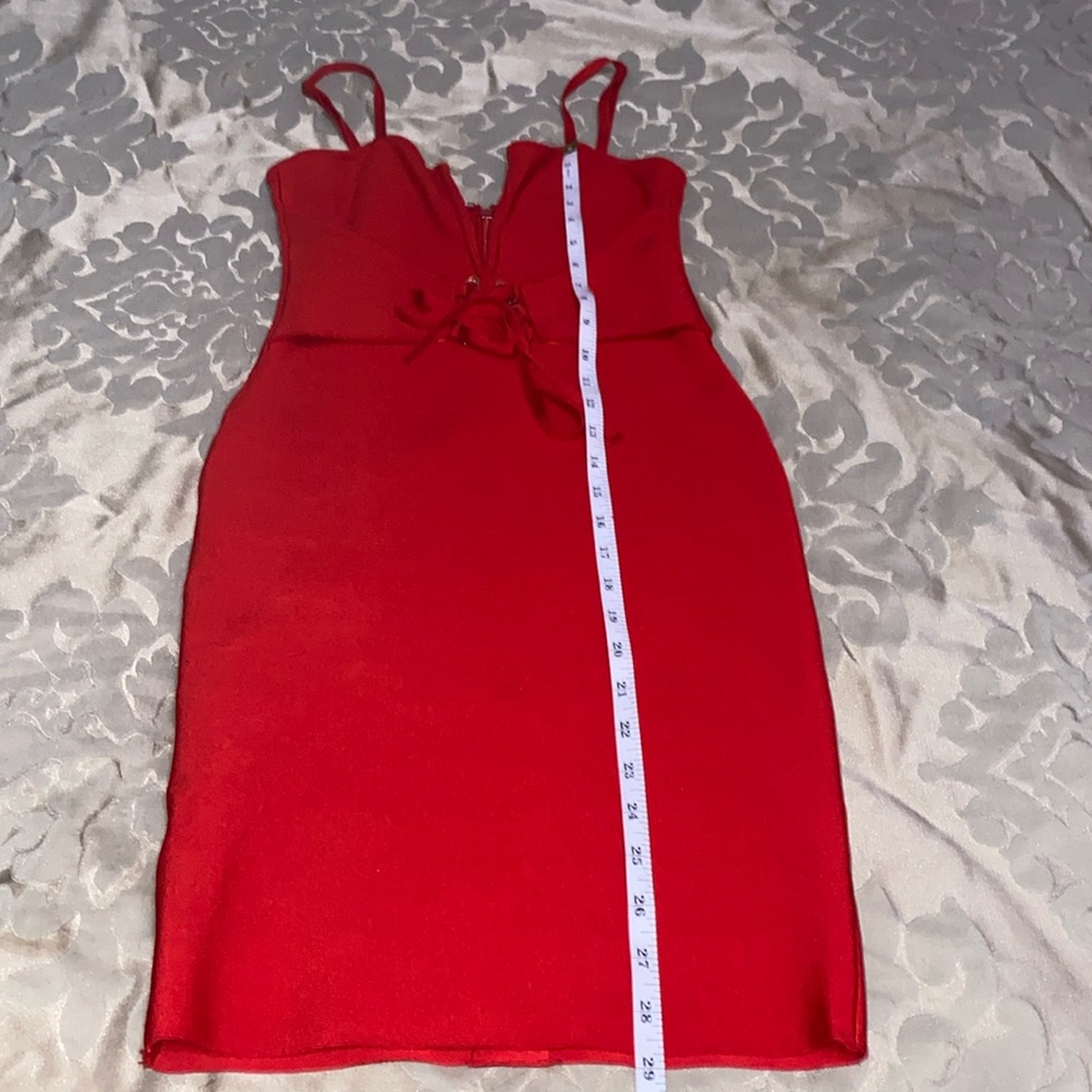 Red bandage dress